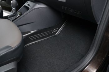 1 399 р. Накладки на ковролин Petroil Tuning Renault Kaptur дорестайлинг (2016-2020) (Тоннельные)  с доставкой в г. Чебоксары. Увеличить фотографию 3