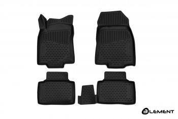 Коврики в салон Element 3D (полиуретан) Renault Koleos  2 (2016-2025) (Черные)
