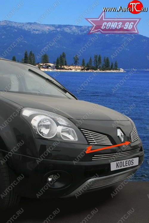 3 599 р. Декоративные элементы решетки радиатора Souz-96 (d10)  Renault Koleos (2007-2011) Phase 1  с доставкой в г. Чебоксары