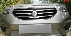 Сетка в бампер Autofamily (15 мм.) Renault Koleos  1 (2011-2013) Phase 2 (Хром)
