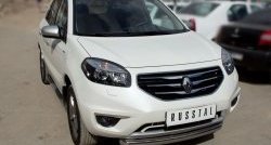 15 349 р. Одинарная защита переднего бампера диаметром 76 мм SLITKOFF  Renault Koleos  1 (2011-2016) Phase 2, Phase 3  с доставкой в г. Чебоксары. Увеличить фотографию 2