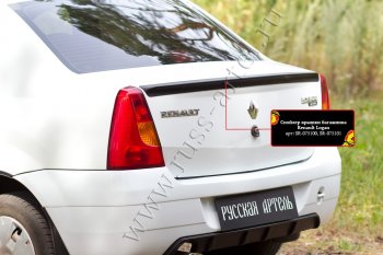 1 899 р. Лип спойлер RA  Renault Logan  1 (2004-2010) дорестайлинг (Неокрашенный)  с доставкой в г. Чебоксары. Увеличить фотографию 3
