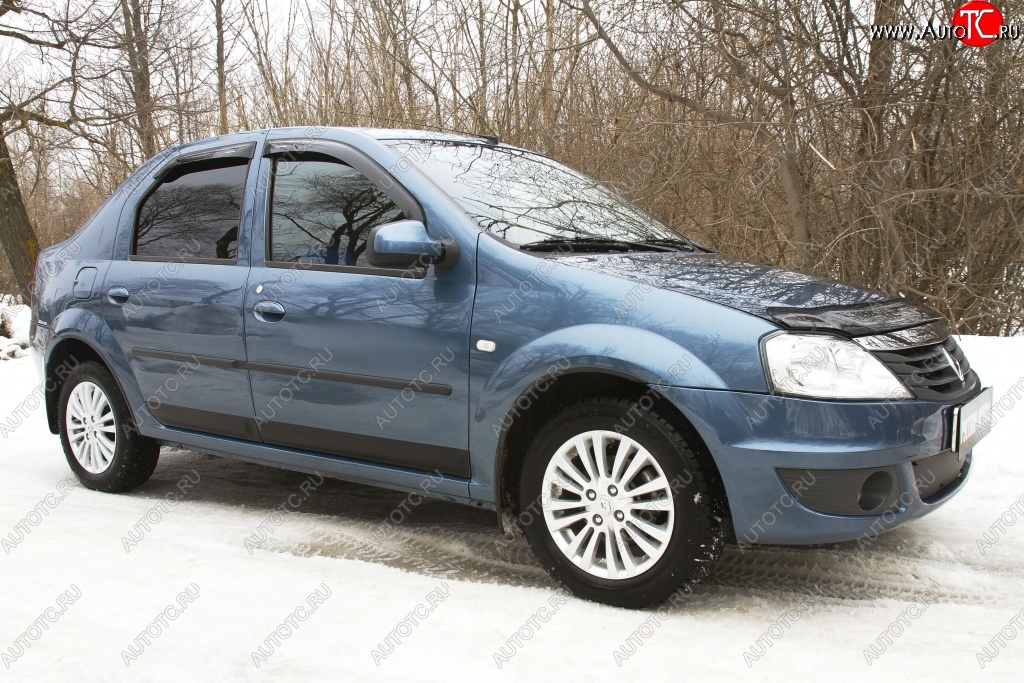 3 859 р. Молдинги RA (комплект)  Renault Logan  1 (2010-2016) рестайлинг (Поверхность глянец (под окраску), Неокрашенные)  с доставкой в г. Чебоксары