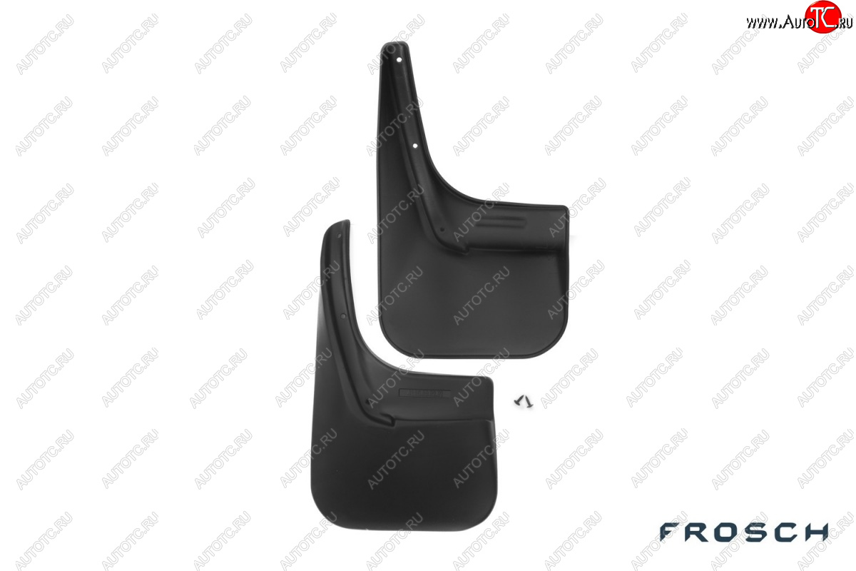2 379 р. Брызговики Frosch optimum (установка c подкрылком)  Renault Logan  1 (2004-2016) дорестайлинг, рестайлинг (Задние)  с доставкой в г. Чебоксары
