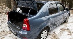 1 049 р. Накладка на порожек багажника RA Renault Logan 1 рестайлинг (2010-2016)  с доставкой в г. Чебоксары. Увеличить фотографию 2