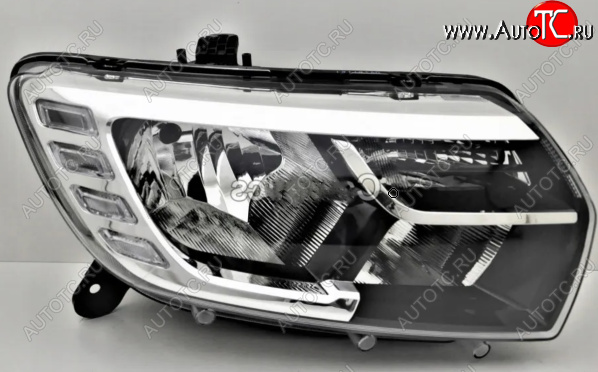 29 849 р. Правая передняя фара DEPO (с ДХО) Renault Logan 2 рестайлинг (2018-2025)  с доставкой в г. Чебоксары