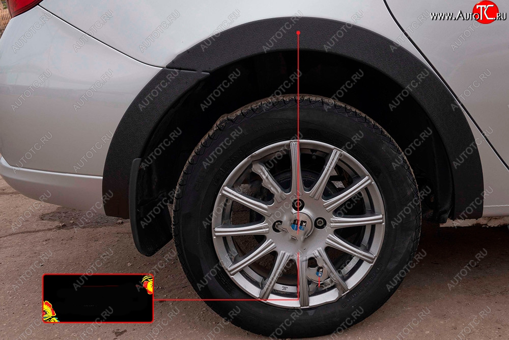 2 449 р. Накладка колесной арки на RA (задняя правая)  Renault Logan  2 (2018-2025) рестайлинг (Поверхность шагрень)  с доставкой в г. Чебоксары