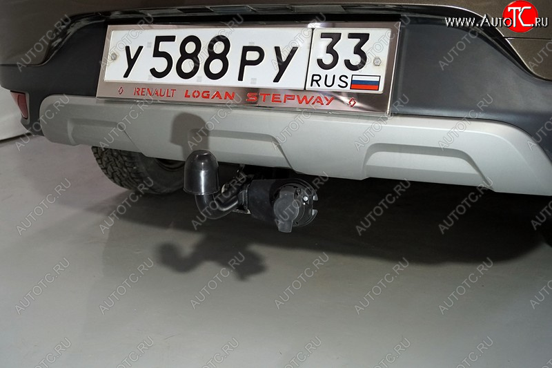12 699 р. Фаркоп (тягово-сцепное устройство) TCC (Stepway) Renault Logan 2 рестайлинг (2018-2025) (Оцинкованный, шар A )  с доставкой в г. Чебоксары
