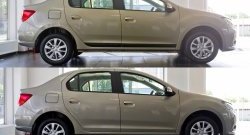 3 369 р. Молдинги дверей RA (комплект)  Renault Logan  2 - Logan Stepway (Поверхность шагрень)  с доставкой в г. Чебоксары. Увеличить фотографию 6