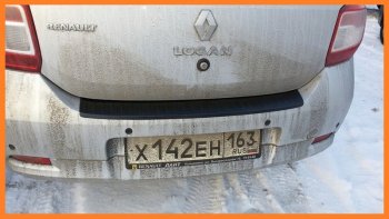 1 089 р. Накладка защитная на задний бампер Yuago Renault Logan 2 рестайлинг (2018-2025)  с доставкой в г. Чебоксары. Увеличить фотографию 4