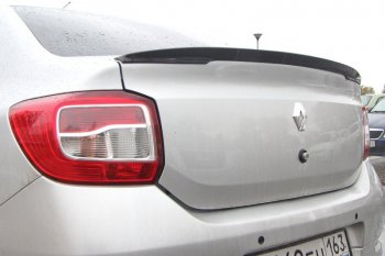 7 749 р. Лип спойлер Yuago Renault Logan 2 рестайлинг (2018-2025) (неокрашенный)  с доставкой в г. Чебоксары. Увеличить фотографию 2