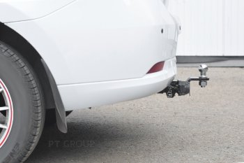 9 949 р. Фаркоп PT GROUP /съемный квадрат/ RENAULT Logan 2012-/ Logan Stepway 2018- Renault Logan 2 дорестайлинг (2014-2018)  с доставкой в г. Чебоксары. Увеличить фотографию 3
