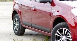 3 929 р. Молдинги дверей RA (Stepway, широкие, комплект) Renault Sandero Stepway (BS) (2010-2014) (Поверхность шагрень)  с доставкой в г. Чебоксары. Увеличить фотографию 4