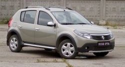 3 309 р. Молдинги дверей RA (узкие, комплект)  Renault Sandero  (BS) (2009-2014) (Поверхность шагрень)  с доставкой в г. Чебоксары. Увеличить фотографию 2