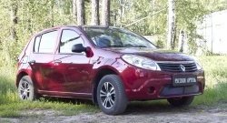2 439 р. Защитная сетка решетки переднего бампера РА  Renault Sandero  (BS) (2009-2014)  с доставкой в г. Чебоксары. Увеличить фотографию 3