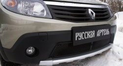 Защитная сетка решетки переднего бампера РА Renault Sandero Stepway  (BS) (2010-2014)
