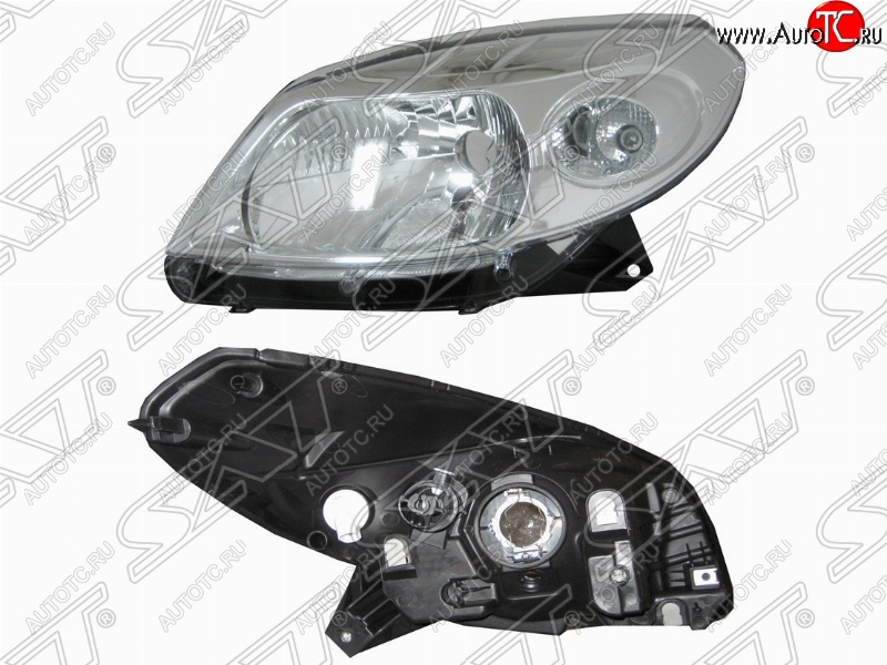 3 499 р. Левая фара передняя SAT Renault Sandero Stepway (BS) (2010-2014)  с доставкой в г. Чебоксары