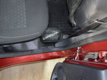 2 299 р. Накладки на ковролин KART Renault Sandero (B8) дорестайлинг (2014-2018) (Без покрытия)  с доставкой в г. Чебоксары. Увеличить фотографию 3