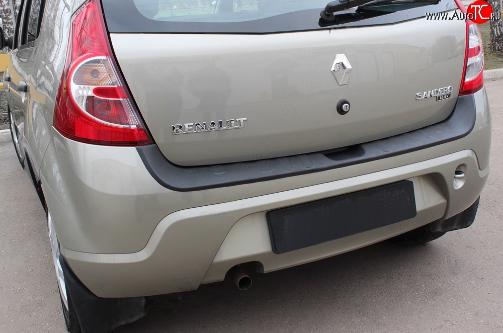 1 699 р. Накладка защитная на задний бампер RA  Renault Sandero Stepway  (BS) (2010-2014)  с доставкой в г. Чебоксары