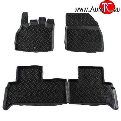 1 699 р. Комплект ковриков в салон Aileron 4 шт. (полиуретан) Renault Scenic 3 (2009-2012)  с доставкой в г. Чебоксары