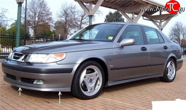 7 099 р. Накладка Sport на передний бампер SAAB 9-5 YS3E cедан дорестайлинг (1997-2001)  с доставкой в г. Чебоксары