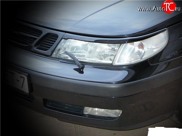 1 119 р. Реснички Sport на фары SAAB 9-5 YS3E cедан дорестайлинг (1997-2001)  с доставкой в г. Чебоксары