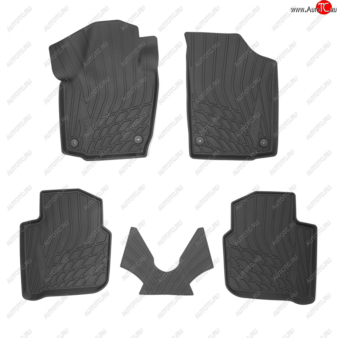 2 699 р. Коврики салона Unidec (полиуретан) Seat Toledo седан (2011-2018) (Чёрные)  с доставкой в г. Чебоксары
