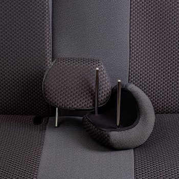 5 399 р. Чехлы сидений Lord Autofashion Дублин (жаккард, 60/40, раздельная спинка, 2Г-образ. подголовника) Hyundai Solaris RBr седан дорестайлинг (2010-2014) (Серый, стежок серый)  с доставкой в г. Чебоксары. Увеличить фотографию 2