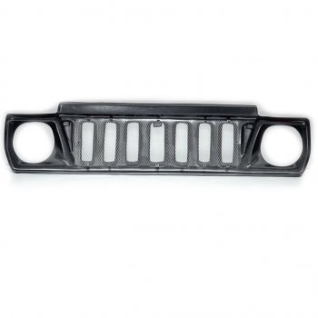 1 239 р. Решетка радиатора Jeep Cherokee (с сеткой) Автодемик Лада нива 4х4 2121 (Legend) 3 дв. 2-ой рестайлинг (2021-2025)  с доставкой в г. Чебоксары. Увеличить фотографию 3