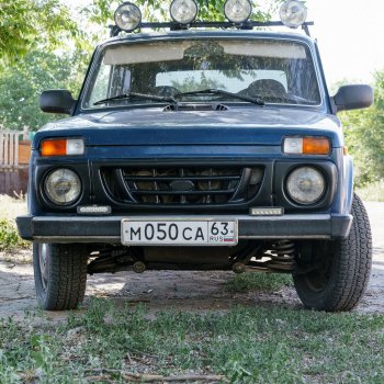 949 р. Декоративная решетка радиатора Autodemic Шашки Лада нива 4х4 2121-80 ФОРА (1995-2011)  с доставкой в г. Чебоксары. Увеличить фотографию 4