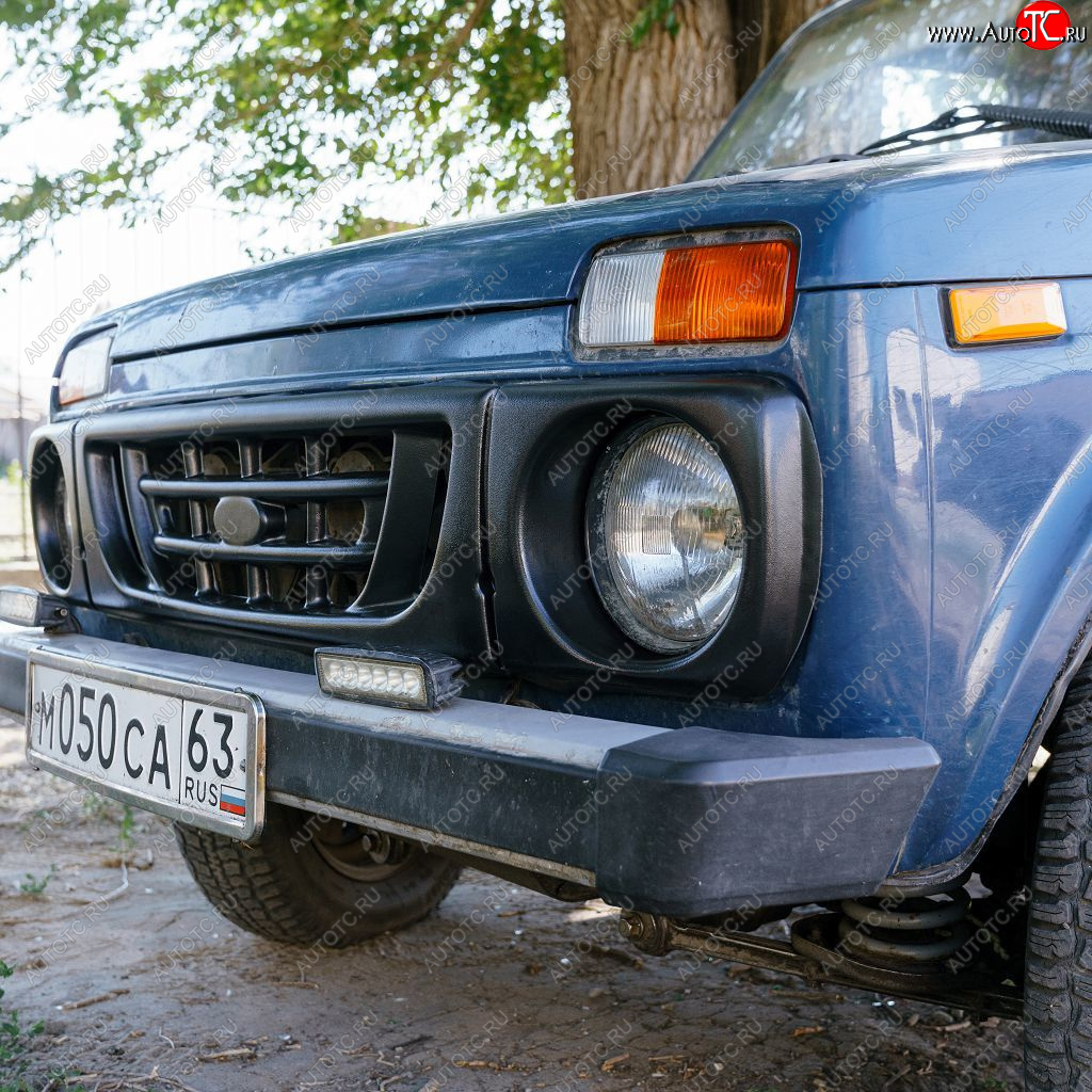 949 р. Декоративная решетка радиатора Autodemic Шашки Лада нива 4х4 2121-80 ФОРА (1995-2011)  с доставкой в г. Чебоксары