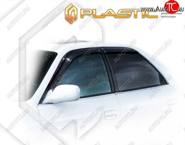 1 999 р. Ветровики дверей CA-Plastic  Toyota Cresta  X100 (1998-2001) рестайлинг (Classic полупрозрачный, без хром. молдинга)  с доставкой в г. Чебоксары