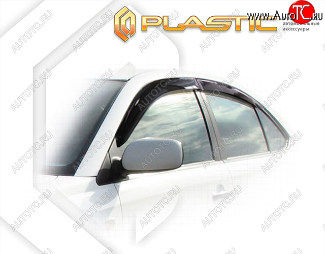 2 159 р. Дефлектора окон CA-Plastic Toyota Premio T240 рестайлинг (2004-2007) (Classic полупрозрачный, Без хром. молдинга)  с доставкой в г. Чебоксары
