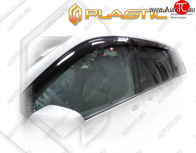 2 299 р. Дефлектора окон CA-Plastic Toyota Sienna XL20 рестайлинг (2006-2010) (Classic полупрозрачный, Без хром. молдинга)  с доставкой в г. Чебоксары