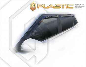 2 099 р. Дефлектора окон CA-Plastic Hyundai Creta SU (2020-2022) (серия Classic полупрозрачный)  с доставкой в г. Чебоксары. Увеличить фотографию 2