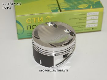 20 999 р. Поршни (VolksWagen 2,0 CZPA под палец 23/51мм кольца 1,2/1,5/2,0) СТИ Volkswagen Passat B8 седан дорестайлинг (2015-2019) (диаметр поршня: 82.5 мм)  с доставкой в г. Чебоксары. Увеличить фотографию 2