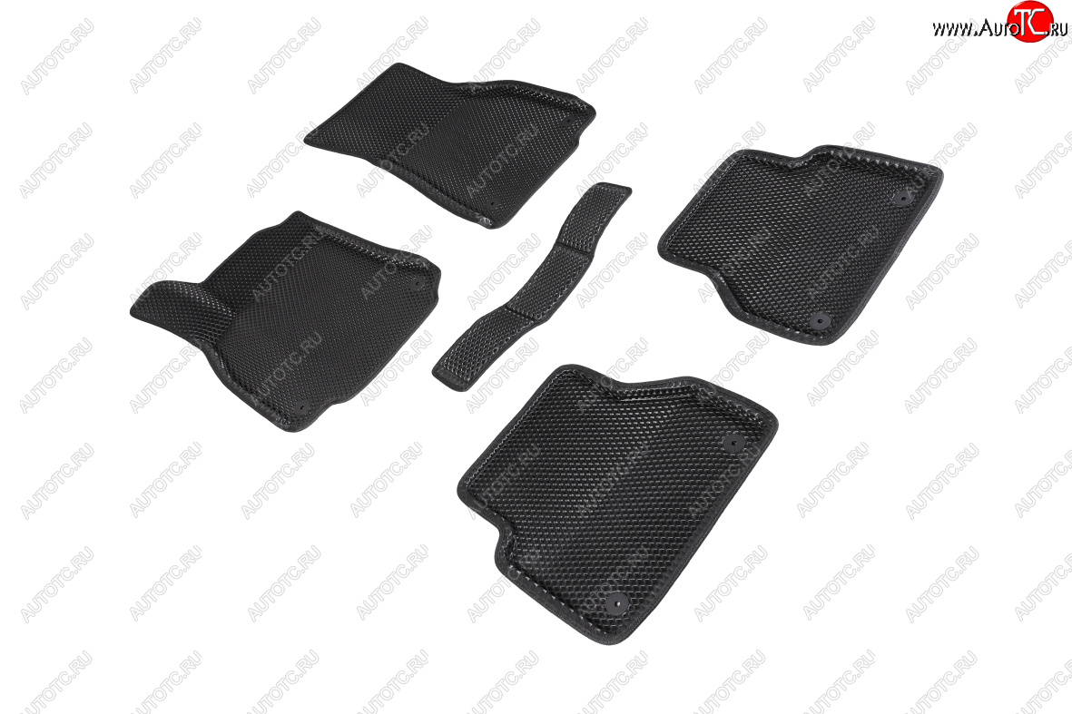 5 699 р. Коврики в салон EVA (3D, ромб, чёрные) Seintex Audi A6 (C8) универсал дорестайлинг (2018-2023)  с доставкой в г. Чебоксары