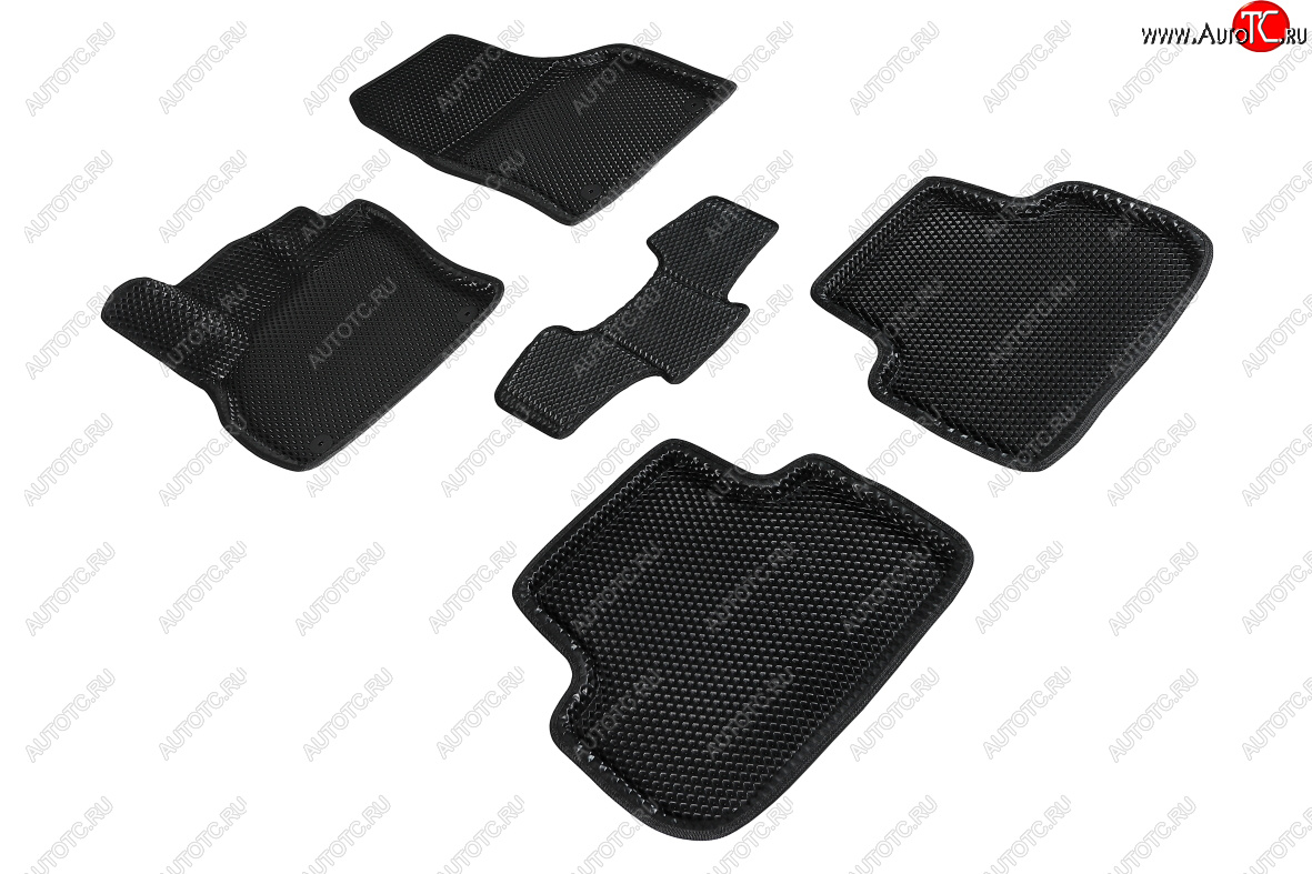 5 699 р. Коврики в салон EVA (3D, ромб, чёрные) Seintex Audi Q3 F3 (2018-2022)  с доставкой в г. Чебоксары