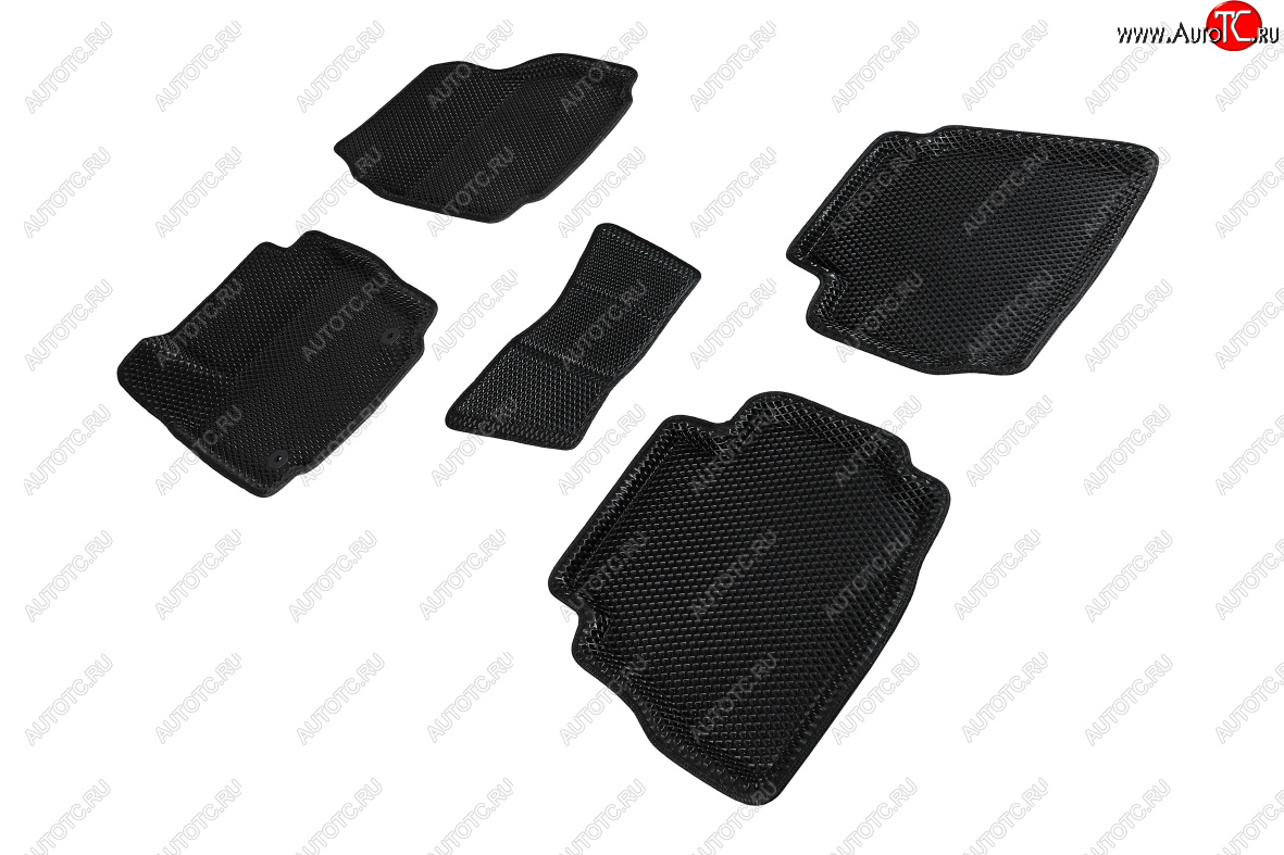 4 799 р. Коврики в салон EVA (3D, ромб, чёрные) Seintex Ford Mondeo Mk4,DG рестайлинг, универсал (2010-2014)  с доставкой в г. Чебоксары
