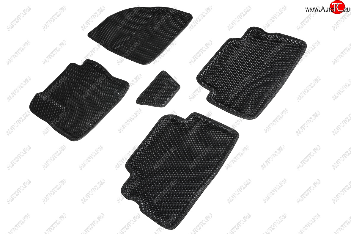 4 999 р. Коврики в салон EVA (3D, ромб, чёрные) Seintex Ford Kuga 1 (2008-2013)  с доставкой в г. Чебоксары