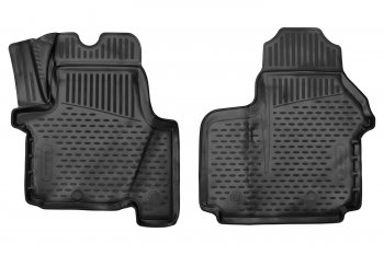 Комплект ковриков в салон RENAULT 3D (1 ряд, полиуретан, чёрные) Renault Trafic  X82 (2014-2025) дорестайлинг, 1-ый рестайлинг, 2-ой рестайлинг