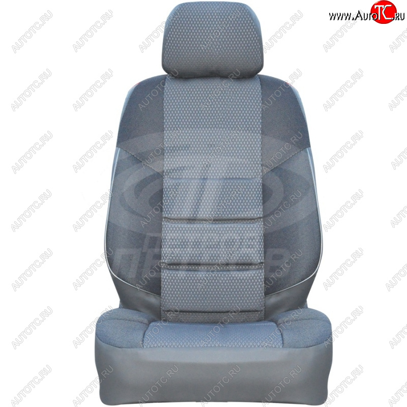 3 999 р. Чехлы сидений (экокожа-жаккард, без передн. подл.) Петров А10 Opel Mokka  дорестайлинг (2012-2016) (Серый)  с доставкой в г. Чебоксары