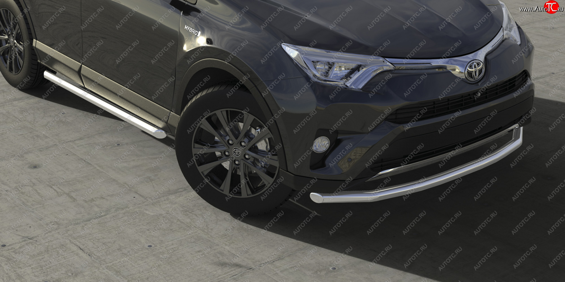 20 799 р. Защита порогов (труба диаметр 57) Arbori Toyota RAV4 XA40 5 дв. рестайлинг (2015-2019)  с доставкой в г. Чебоксары