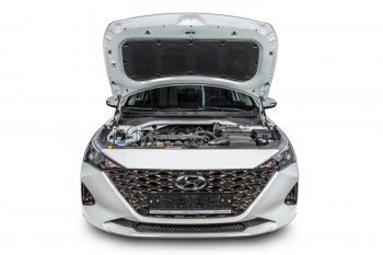 3 199 р. Комплект упоров капота Arbori  Hyundai Solaris  HCR (2020-2022) седан рестайлинг  с доставкой в г. Чебоксары. Увеличить фотографию 2