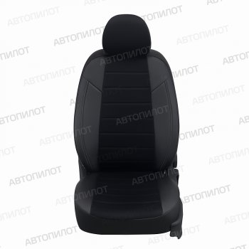 13 849 р. Чехлы на сиденья (экокожа/алькантара, 40/60) Автопилот Audi A3 8P1 хэтчбэк 3 дв. дорестайлинг (2003-2005) (черный)  с доставкой в г. Чебоксары. Увеличить фотографию 3