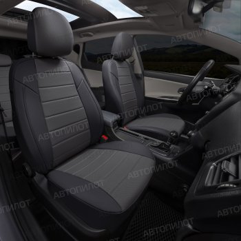 13 849 р. Чехлы на сиденья (экокожа, 40/60) Автопилот Audi A3 8P1 хэтчбэк 3 дв. дорестайлинг (2003-2005) (черный/темно-серый)  с доставкой в г. Чебоксары. Увеличить фотографию 6