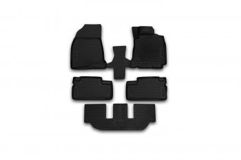 Коврики салона (полиуретан) Element 3D Toyota Wish XE10 рестайлинг (2005-2009) (Чёрные)