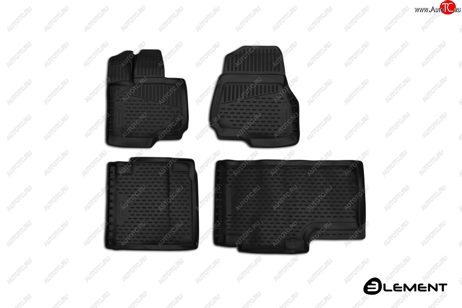 889 р. Коврики салона Element 3D (3 Supercab, ext. cab)  Ford F 150  P552 пикап (2014-2016) дорестайлинг (черный)  с доставкой в г. Чебоксары