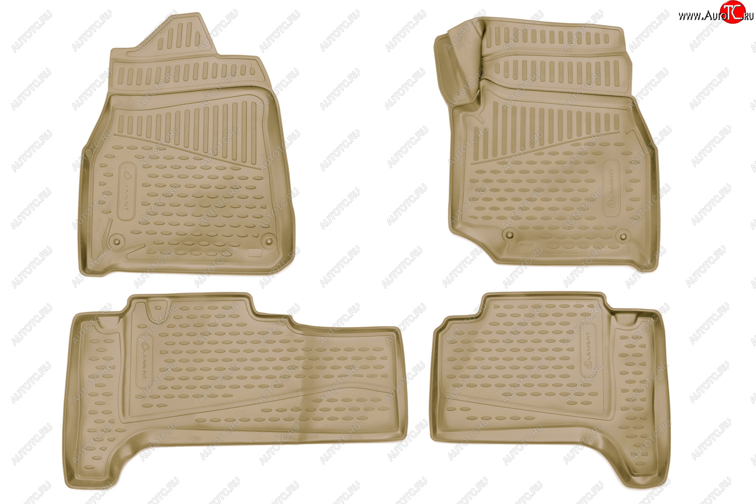5 199 р. Коврики салона (полиуретан) Element 3D Toyota Land Cruiser J105 (1998-2007) (Бежевые)  с доставкой в г. Чебоксары