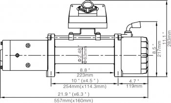 52 219 р. Лебёдка электрическая 12V 10000 lbs 4500 кг Runva Haima Freema минивэн  (2003-2011) (Стальной трос)  с доставкой в г. Чебоксары. Увеличить фотографию 2